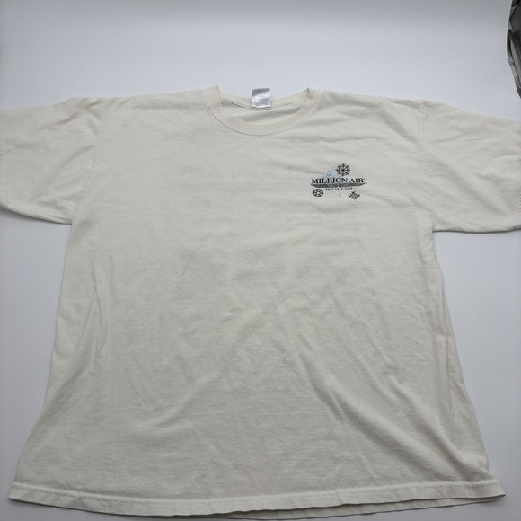 Gildan Other - 2010 Million Air SLC Aviation T Shirt Mens XL Salt Lake City Pilot Off White